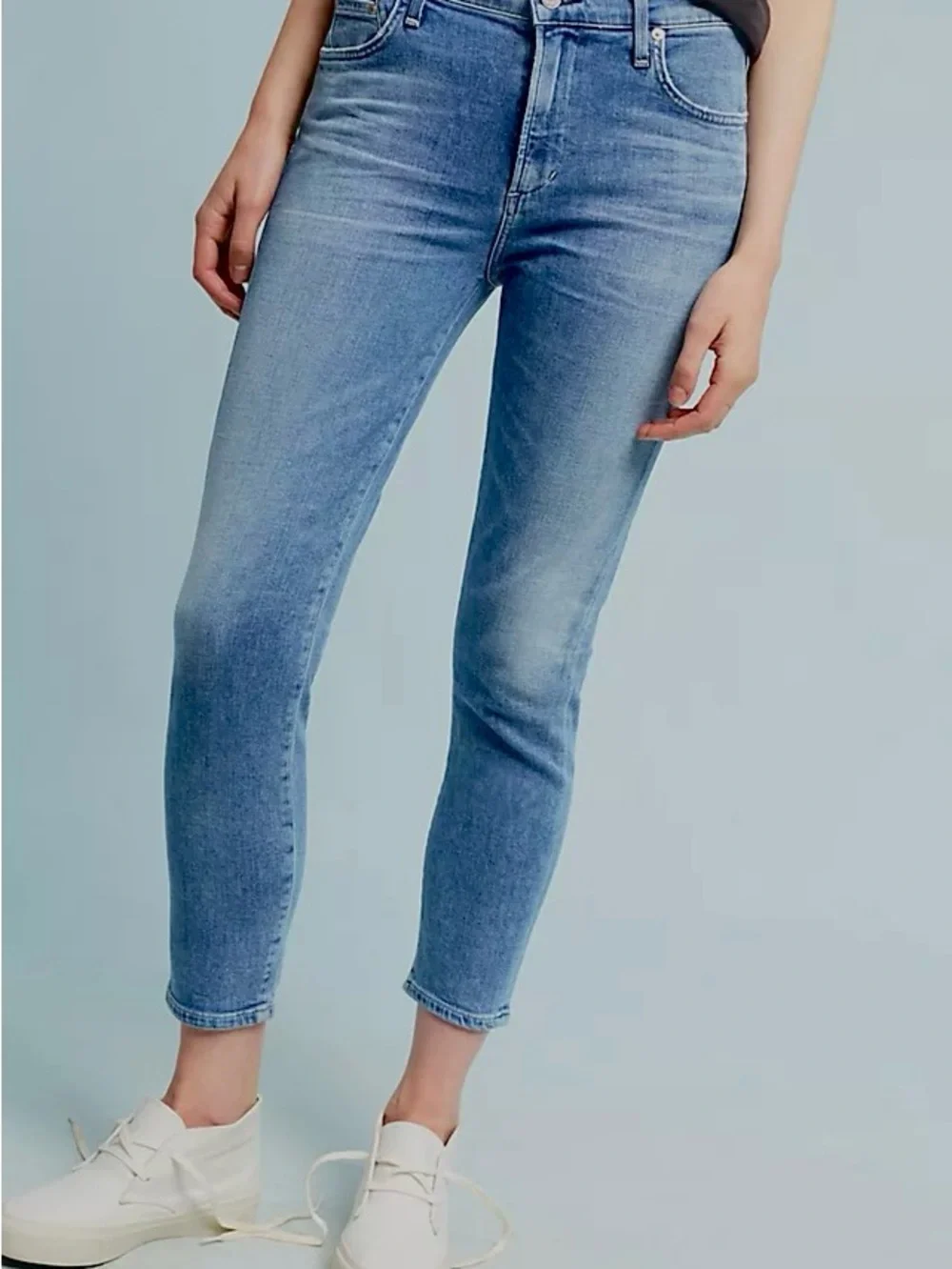 Citizens of Humanity rocket crop high rise skinny Blue Women's Skinny Jeans